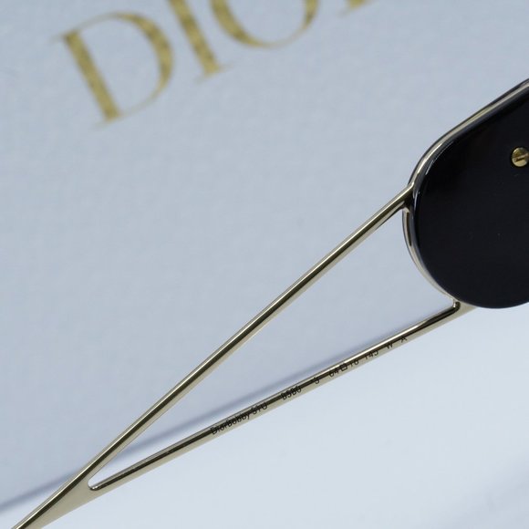 FINAL PRICE NEW DIOR DIORBOBBY S1U B5B0 GOLD HAVANA /BLUE SUNGLASSES - Picture 6 of 9